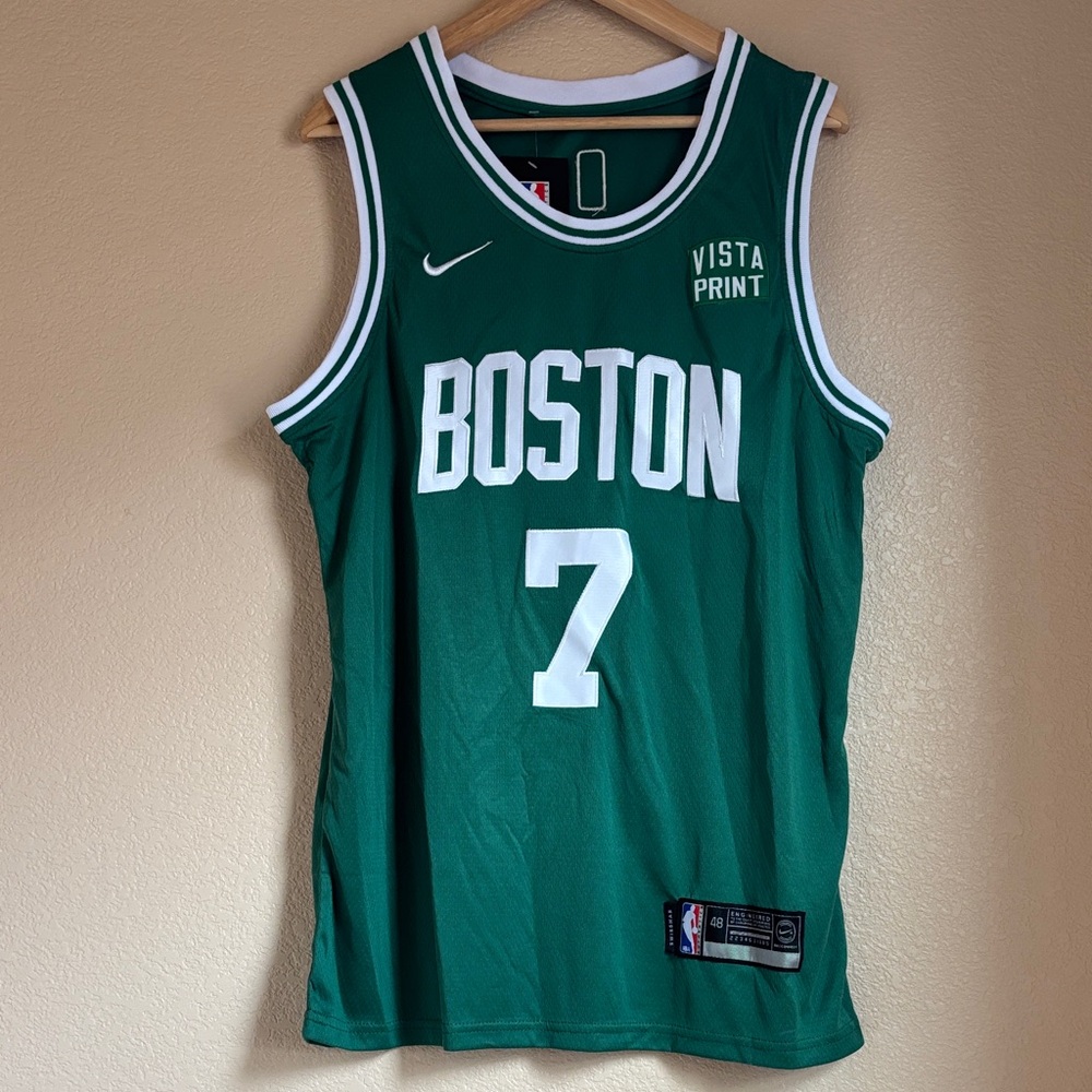 Nike Green Boston Jersey with White Details